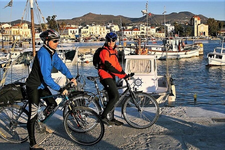 From Athens: Aegina Island E-Bike Tour with Ferry Tickets - Riding through Aegina’s olive and pistachio country