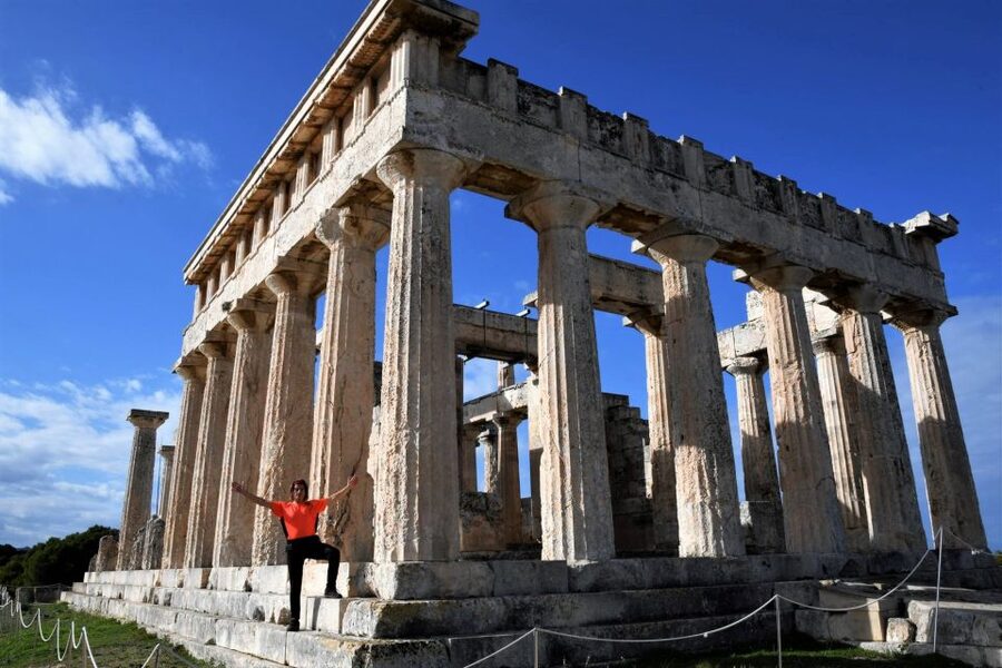 From Athens: Aegina Island E-Bike Tour with Ferry Tickets - Walking among the churches of Paleochora