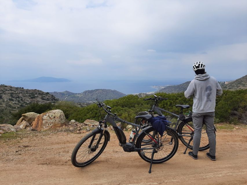 From Athens: Aegina Island E-Bike Tour with Ferry Tickets - St. Nektarios and the coastal break