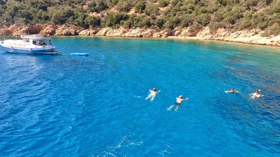 From Bodrum: Orak Island Boat Trip with Swim Stops and Lunch - Orak Island and the long turquoise-water stop