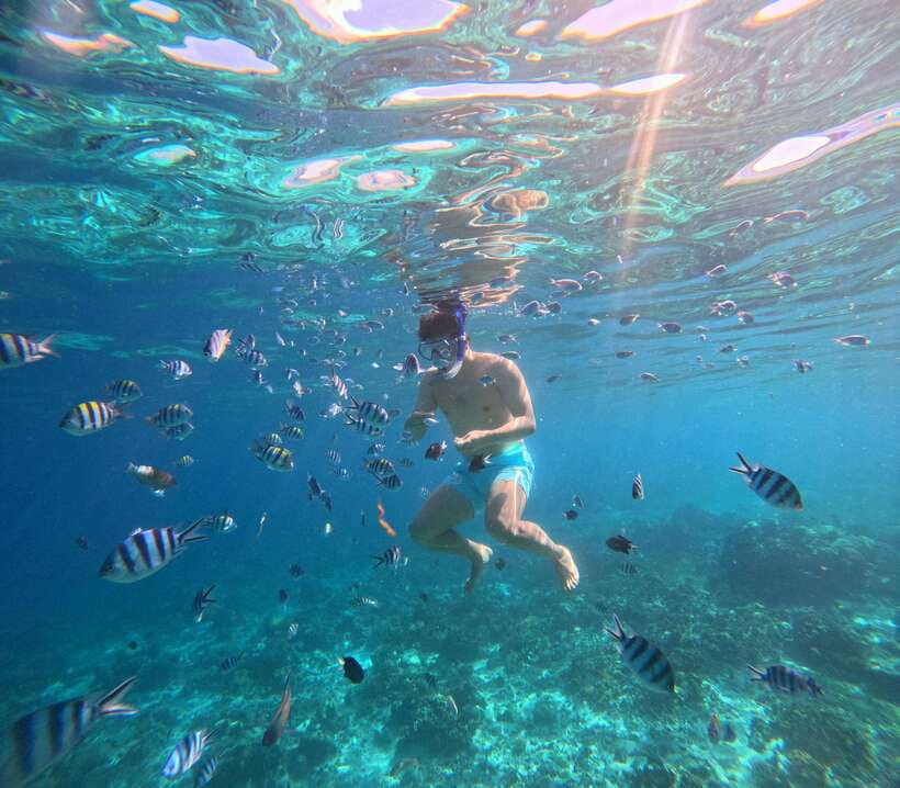 From Cebu: Island Hopping to 3 islands with BBQ lunch - The morning road and boat transfer