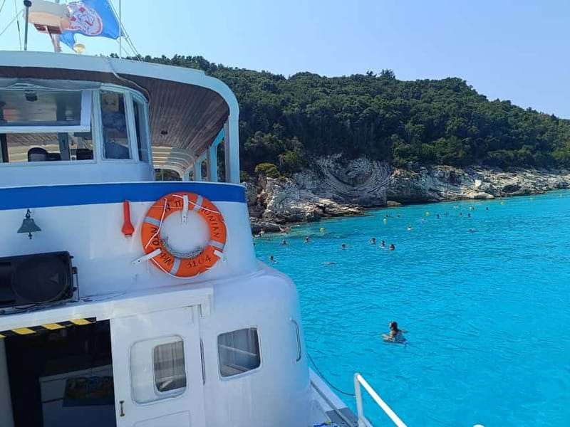 From Corfu: Blue caves & Paxos, Antipaxos island cruise - The return through Gaios channel
