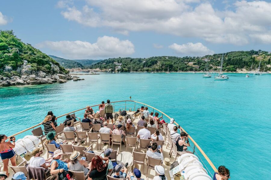 From Corfu Island: Antipaxos & Paxos Blue Caves Boat Cruise - Lakka gives you the day’s best taste of island life