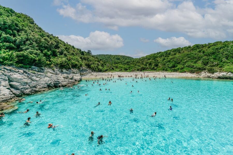From Corfu Island: Antipaxos & Paxos Blue Caves Boat Cruise - The return crossing can be social and noisy