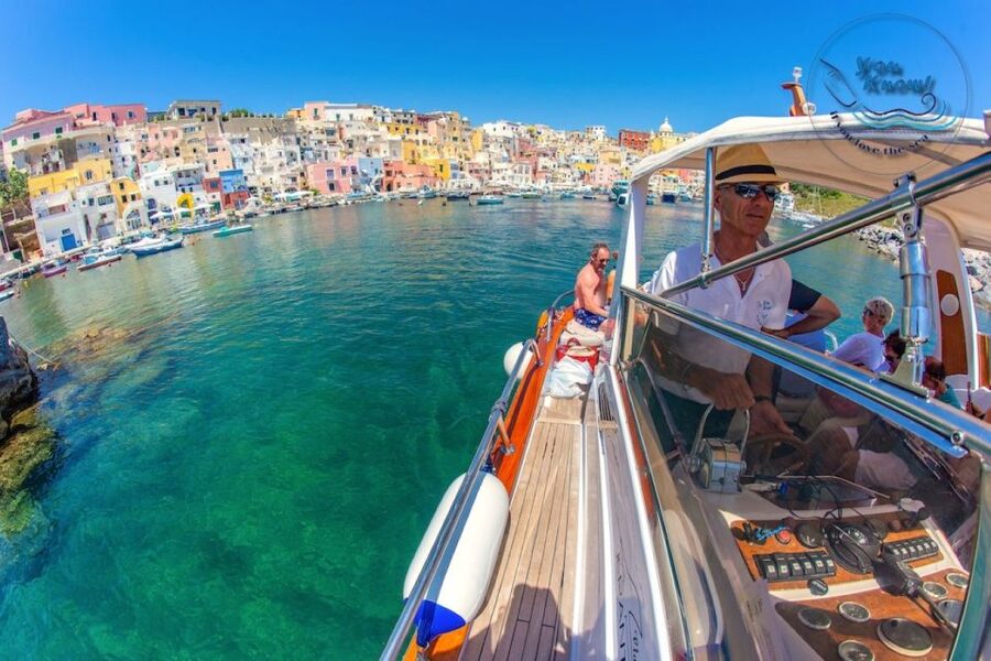 From Ischia: Procida Island Guided Cruise - A small gozzo instead of a large ferry