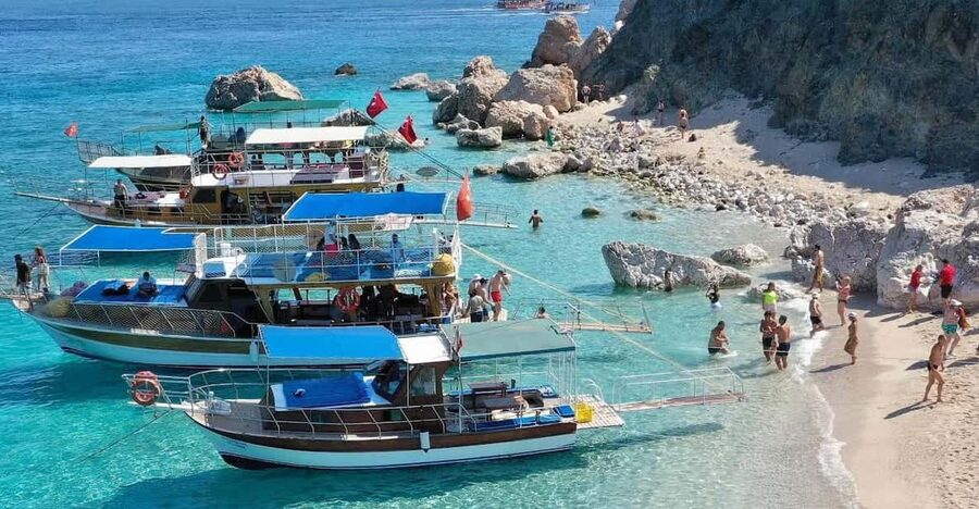 From Kemer, Antalya, Belek: Adrasan Suluada Island Boat Tour - The road to Adrasan and the boat departure