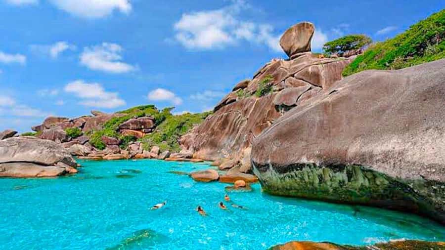 From Khao Lak & Phuket: Trip to Similan Islands by Speedboat - Sailing Rock and Island No. 8
