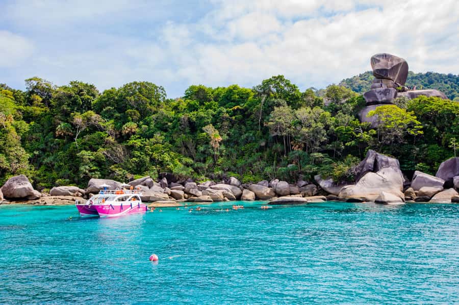 From Khao Lak: Similan Islands Day Trip by Luxury Catamaran - An early start from Khao Lak to Thap Lamu Pier