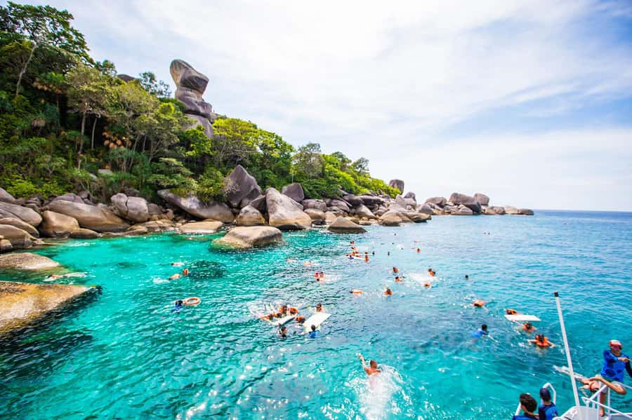 From Khao Lak: Similan Islands Day Trip by Luxury Catamaran - Food, drinks, and the value of the package