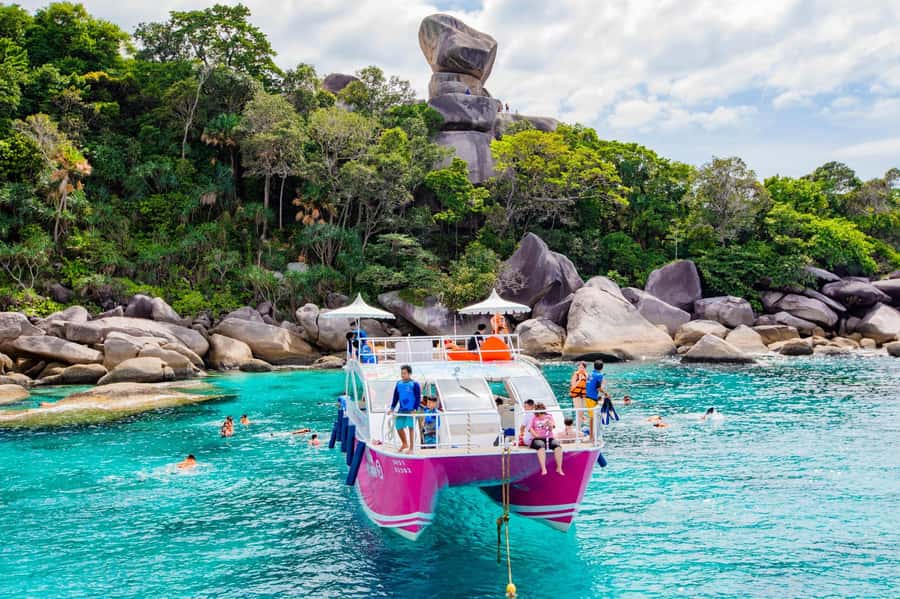 From Khao Lak: Similan Islands Day Trip by Luxury Catamaran - Islands 5 and 6: your first hour in the water