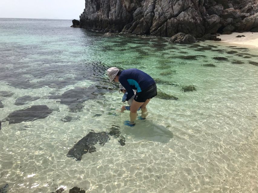 From Ko Yao Yai: Koh Khai Islands Private Boat Tour w/ Lunch - Koh Khai Nai: rock shapes and blue-water photos