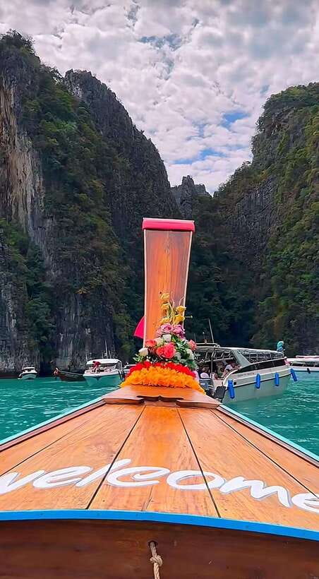 From Koh Phi Phi island and 7 Islands Long Tail Boat Trip - Maya Bay brings the famous scenery
