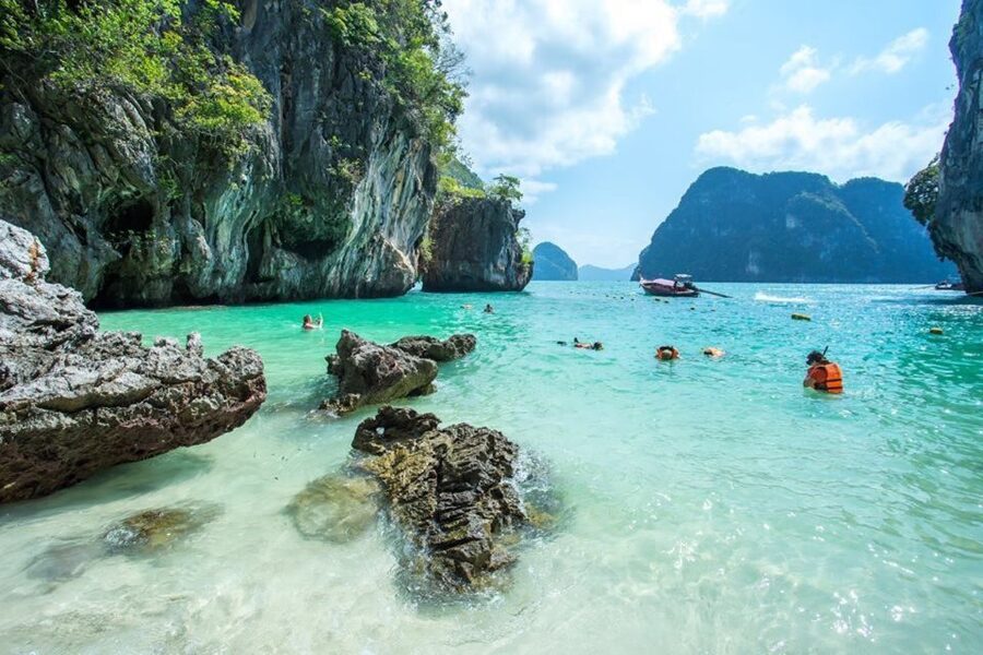 From Koh Yao Noi: Hong Island Full-Day Long-Tail Boat Tour - Lading Island offers a quieter pause