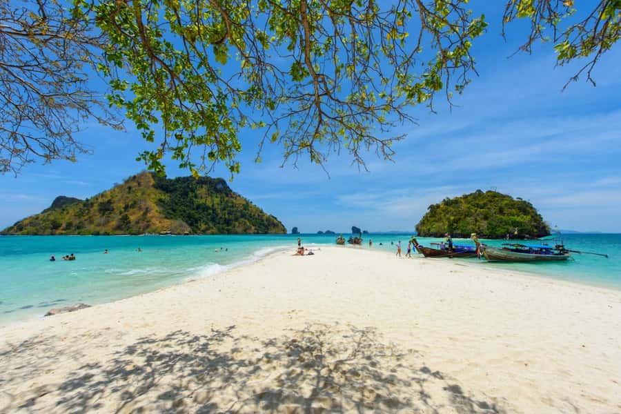 From Krabi: Phi Phi Early Bird & 4 Islands by Speedboat - Starting with sandbars and breakfast