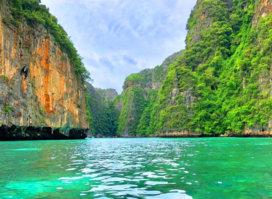 From Krabi: Phi Phi Island Full-Day Private Speed Boat Tour - Viking Cave and the green water of Pi Leh Lagoon