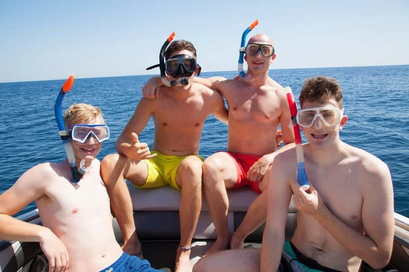 From Milopotas: Ios Island Scenic Snorkeling Cruise - Kolitsani and Pikri Nero by boat