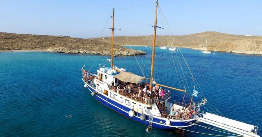 From Mykonos: Delos & Rhenia Islands Half-Day Trip by Boat - Rhenia: the best place to get in the water