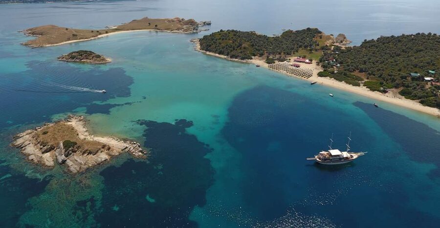 From Ouranoupoli: Blue Lagoon Two Island Cruise - A full day from Ouranoupoli Port