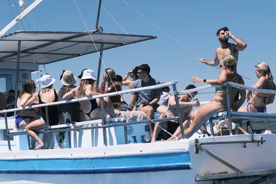 From Paros: Crab Island and Salt Lake Antiparos Boat Trip - A short boat ride with a lot of water time