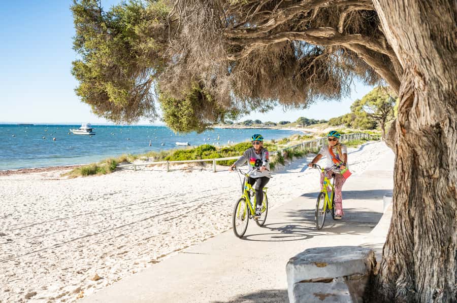 From Perth: Rottnest Island Full-Day Bike and Ferry Trip - Beaches, bays, and easy stops