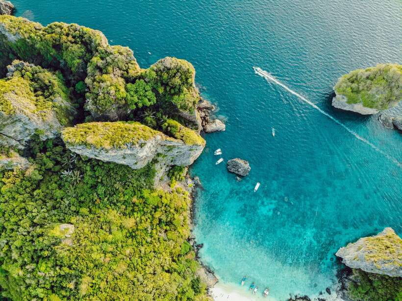 From Phi Phi: Full Day 7 Island Tour by Longtail with Sunset - Shark Point snorkeling