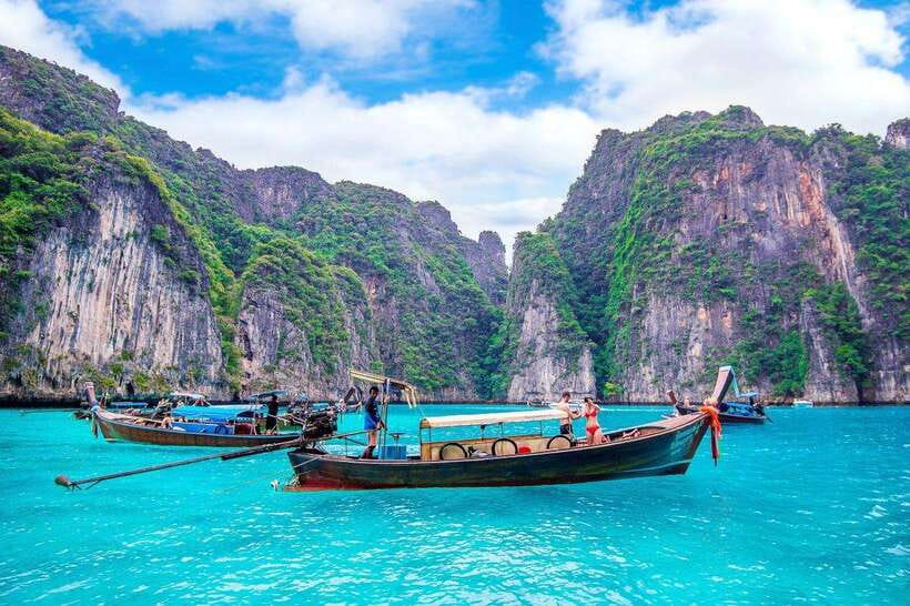 From Phi Phi islands: Phi Phi, Maya Area by longtail Boat - Pileh Lagoon brings the best water views