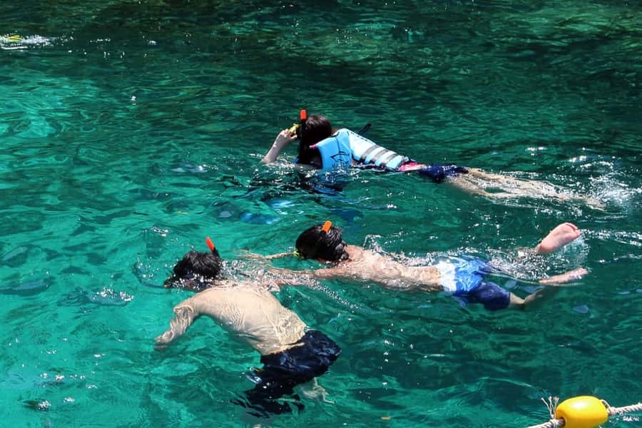 From Phuket: Phi Phi Island Private Full-Day Speedboat Trip - Bamboo Island starts the island day