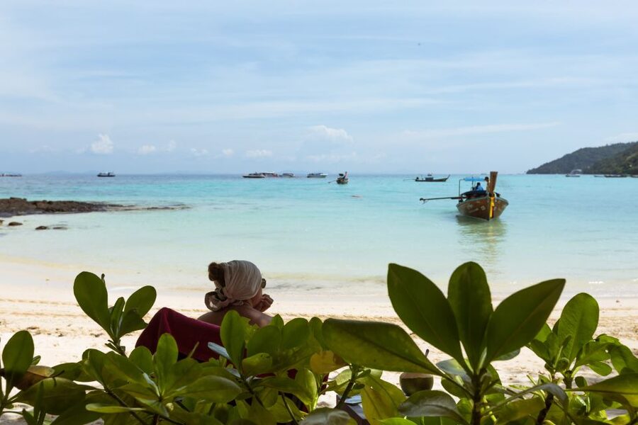 From Phuket: Snorkeling Ferry Cruise to Phi Phi Islands - Phi Phi Don offers the only real beach break
