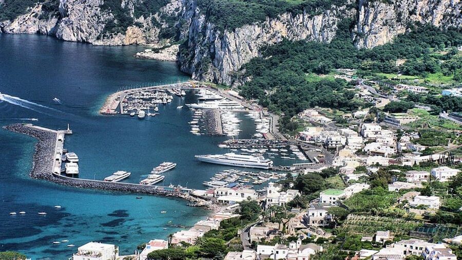 From Positano: Capri Island Group Cruise with Blue Grotto - Marina Piccola and the route around Capri