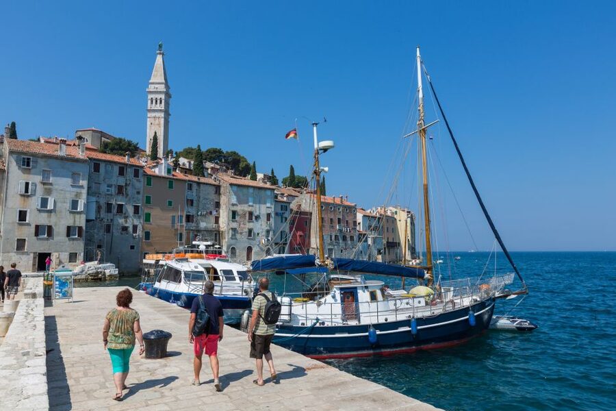 From Pula: Day Cruise to Rovinj, Lim Fjord, and Red Island - A full day from Pula, with three very different stops
