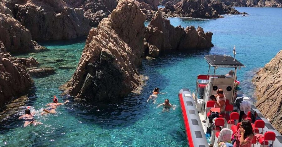 From Sagone: Sightseeing Cruise of Corsica Island - Swimming in a clear cove