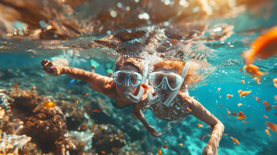 From Sharm: Ras Muhammed & White Island By Boat & intro Dive - White Island and lunch on the yacht