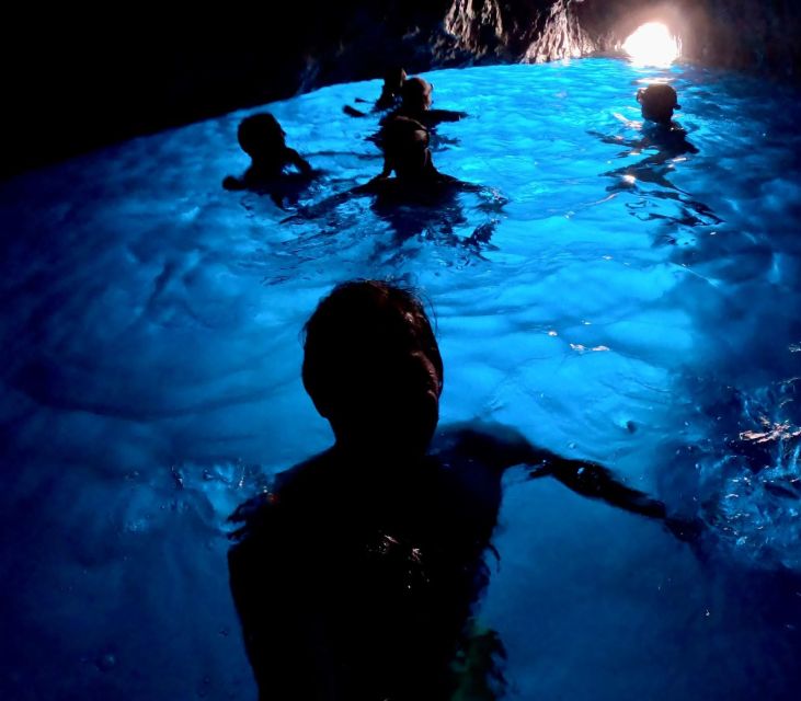 From Sorrento: Capri Island Day Trip with Boat Cruise - Swim stops, snorkeling, and drinks on the boat