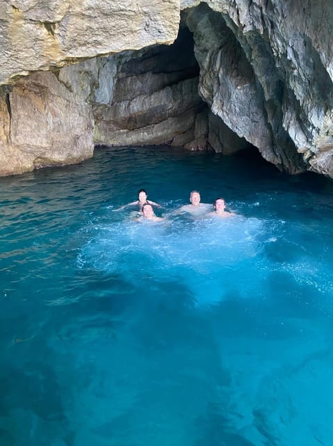 From Sorrento: Discover the island of Capri by private boat - Swimming near the grottos