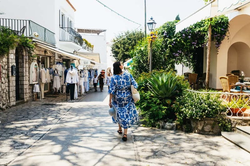 From Sorrento/Nerano: Capri Island Cruise with Guide Onboard - The return cruise around Capri