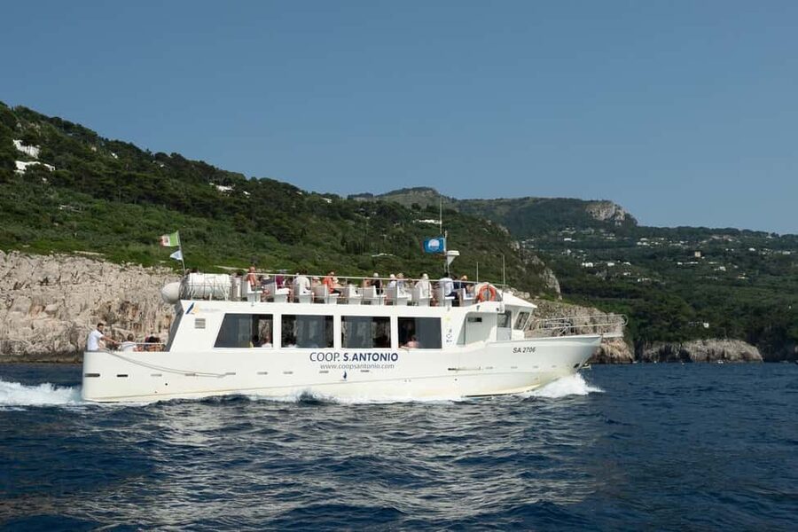 From Sorrento/Nerano: Capri Island Cruise with Guide Onboard - Arriving at Capri’s Marina Grande
