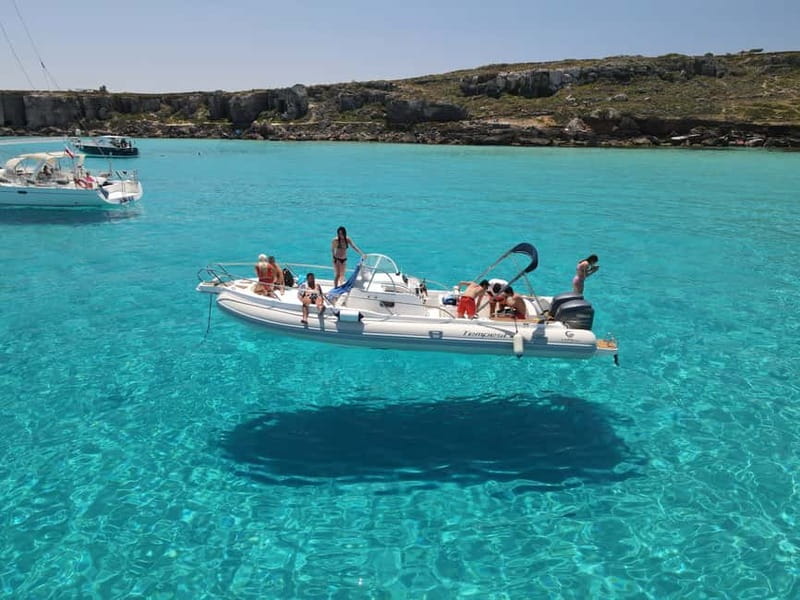 From Trapani: Egadi Islands Favignana & Levanzo Cruise - Bue Marino combines swimming with quarry scenery