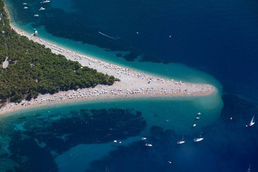From Trogir or Split: Private Speedboat Tour to Brac Island - Stopping at Bracs quieter bays