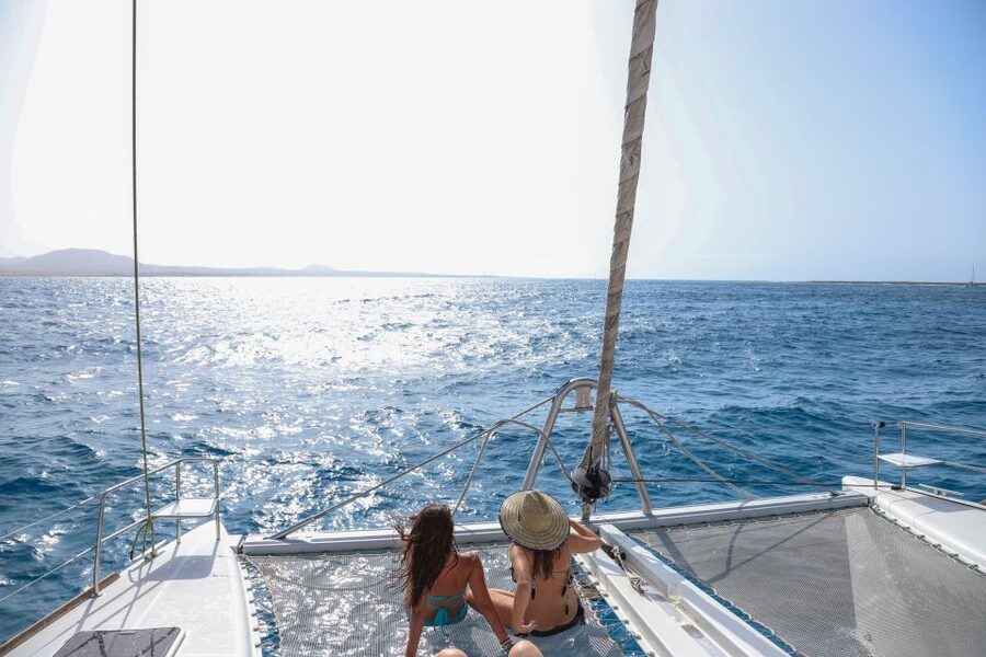 Fuerteventura: Private Luxury Catamaran to Lobo Island - Paella, cava, and a proper break on board