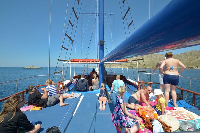 Full Day 3-Island Boat Cruise from Port of Kos - The Greek barbecue lunch on board