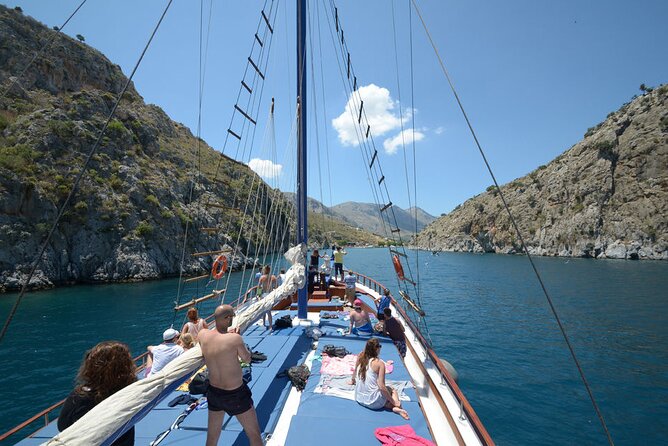 Full Day 3-Island Boat Cruise from Port of Kos - Vathi, where Kalymnos opens into a fjord