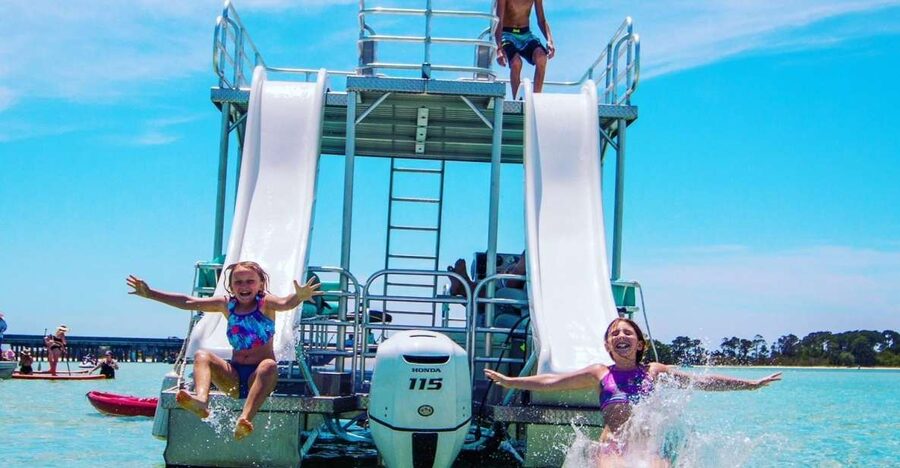 Full Day Double Decker Pontoon Boat Rental- Okaloosa Island - Starting at Brooks Bridge Marina