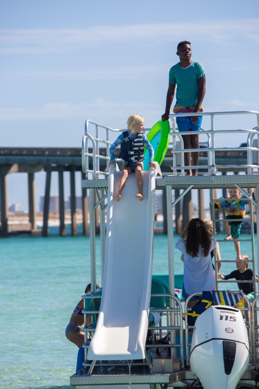 Full Day Double Decker Pontoon Boat Rental- Okaloosa Island - Getting comfortable on the double-decker pontoon