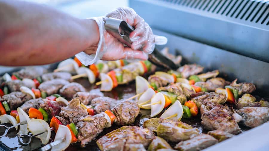 Gili Trawangan: 3-Gili Islands Snorkel Sunset Cruise w/ BBQ - BBQ dinner and the custom pontoon sunset
