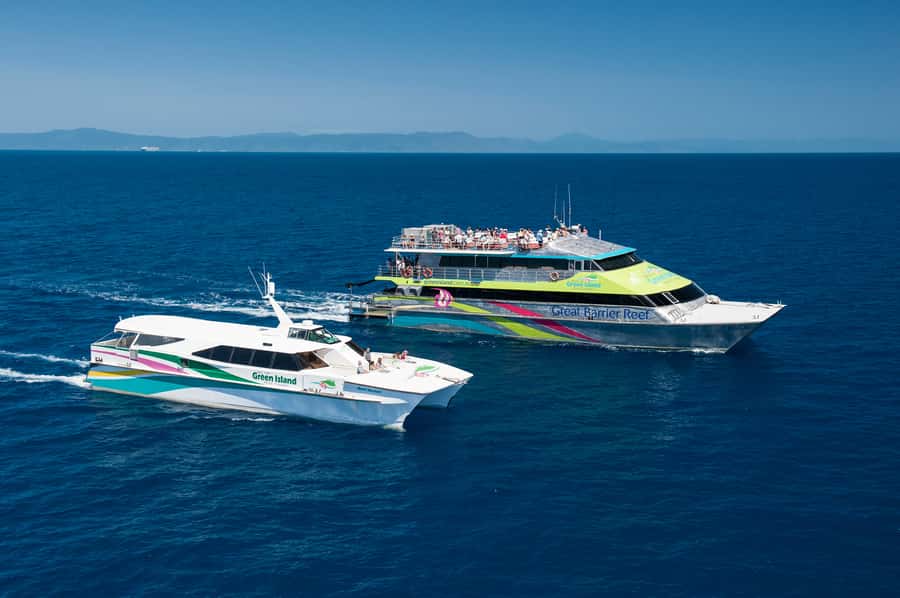 Green Island Fly & Cruise Package - Green Island and the reef from the water