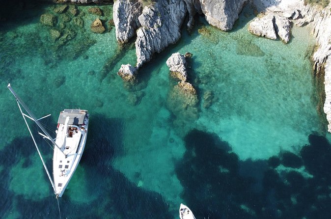 Guided Sailing Yacht Trip in Corfu Island - Gialiskari and Agni Beach: the main hour in the water