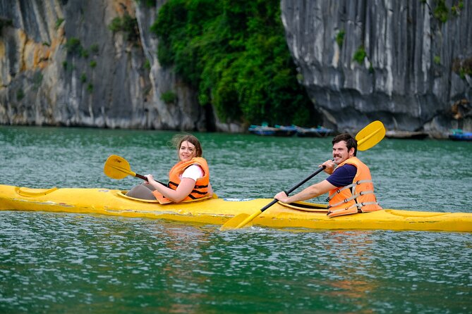 Ha Long Bay Cruise Day Tour-Cave, Kayaking,Ti top island & Lunch - Boarding the cruise at Tuan Chau