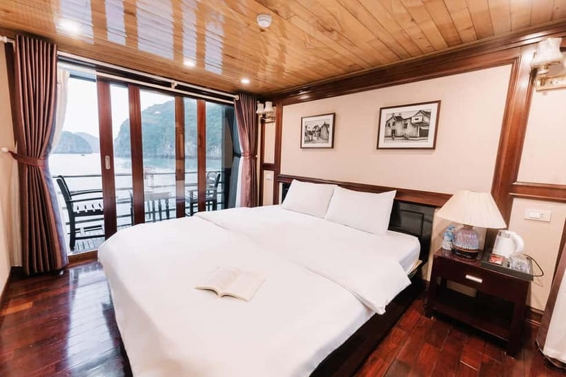 Hanoi or Ninh Binh: 2-Day Lan Ha Bay & Cat Ba Island Cruise - Sunset, spring rolls, and seafood dinner