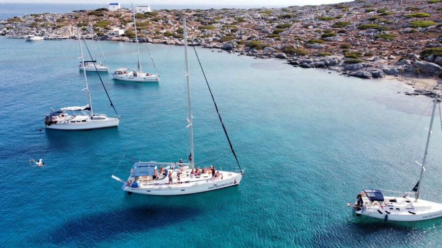 Heraklion: Sailboat Cruise to Dia Island with Drinks & Lunch - Sailing from Heraklion toward Dia Island
