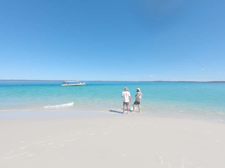 Hervey Bay: Exclusive Island Hopper Adventure Cruise - SUPs, Snorkeling, Cricket, and Footy